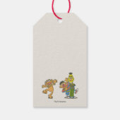 Étiquette de cadeau d'anniversaire avec personnage (Dos)