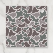 Étiquette de cadeau d'anniversaire Camo Boys (Dos)