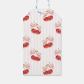 Étiquette de cadeau d'anniversaire Cerise (Dos)