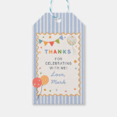 Étiquette de cadeau d'anniversaire colorée pour en (Devant)