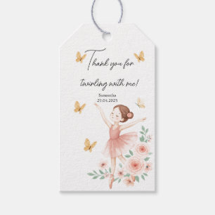 Étiquette de cadeau d'anniversaire de ballerine –