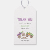 Étiquette de cadeau d'anniversaire de camions mons (Devant)