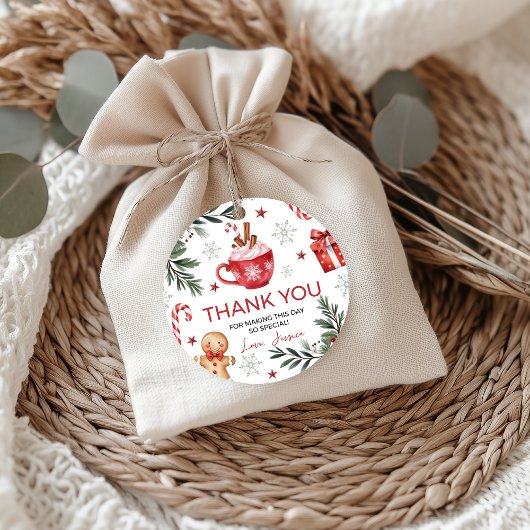 Étiquette de cadeau d'anniversaire de Cocoa d'hive