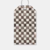 Étiquette de cadeau d'anniversaire de moto de terr (Dos)