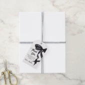 Étiquette de Cadeau d'Anniversaire Élégante Coquet (Avec de la ficelle)