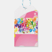 Étiquette de cadeau d'anniversaire festive