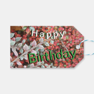 Étiquette de cadeau d'anniversaire personnalisée a
