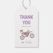 Étiquette de cadeau d'anniversaire pour fille en m (Devant)