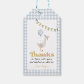 Étiquette de cadeau d'anniversaire pour une oie id (Devant)