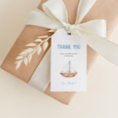 Étiquette de cadeau d'anniversaire pour voilier ch