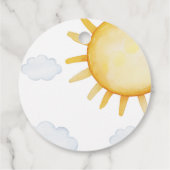 Étiquette de cadeau d'anniversaire Sunshine (Dos)