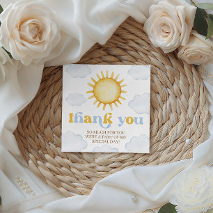 Étiquette de cadeau d'anniversaire Sunshine