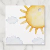 Étiquette de cadeau d'anniversaire Sunshine (Dos)