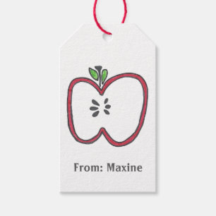 Étiquette de cadeau d'Apple