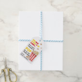 Étiquette de cadeau d'appréciation du pop-corn (Avec de laficelle)