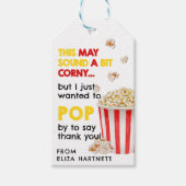 Étiquette de cadeau d'appréciation du pop-corn (Devant)