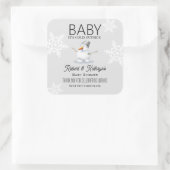Étiquette de cadeau de Baby Shower "Baby It's Cold (Sac)