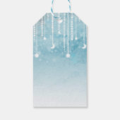 Étiquette de cadeau de baby shower céleste Lune &  (Dos)