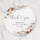 Étiquette de cadeau de Baby Shower de mariage Tiny (Devant)