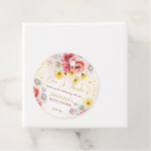 étiquette de cadeau de bapteme de mariage de margu (En situation)