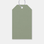 Étiquette de Cadeau de Baptême Personnalisé Mi Bau (Dos)