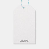 Étiquette de cadeau de bienvenue de mariage - Kraf (Dos)