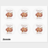 Étiquette de cadeau de biscuit au gingembre (Feuille)