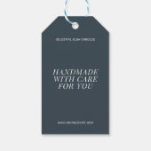 Étiquette de cadeau de bougie moderne simple (Dos)