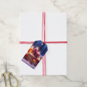 Étiquette de cadeau de bougies de vacances de Noël (Avec de la ficelle)