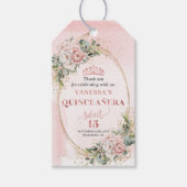 Étiquette de cadeau de célébration Mis Quince Boho (Devant)