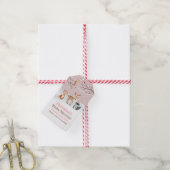 Étiquette de cadeau de cerf (Avec de la ficelle)