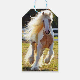 Étiquette de cadeau de cheval