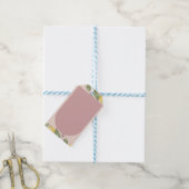Étiquette de cadeau de citron rose (Avec de laficelle)
