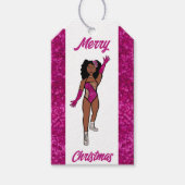 Étiquette de cadeau de danseuse personnalisée Fusc (Devant)
