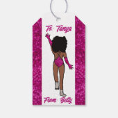Étiquette de cadeau de danseuse personnalisée Fusc (Dos)