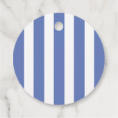Étiquette de cadeau de douche de baleine bleue (Dos)