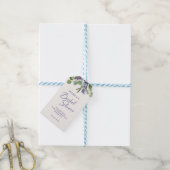 Étiquette de cadeau de douche de mariage à la lava (Avec de laficelle)