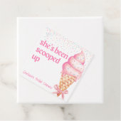 Étiquette de cadeau de douche de mariage Elle a ét (En situation)