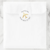 Étiquette de cadeau de douche de mariage sur le th (Sac)