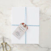 Étiquette de cadeau de douche de mariée d'hiver (Avec de laficelle)
