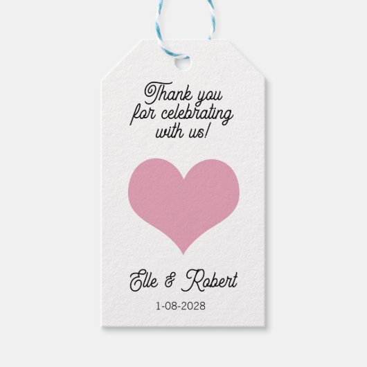 Étiquette de cadeau de faveur  (Devant)