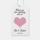 Étiquette de cadeau de faveur  (Dos)