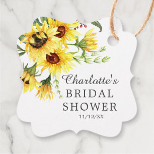 Étiquette de cadeau de faveur de douche nuptiale T