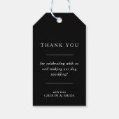 étiquette de cadeau de faveur de mariage (Dos)