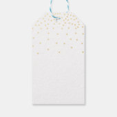 Étiquette de cadeau de fête à points de confettis  (Dos)