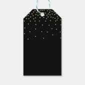 Étiquette de cadeau de fête à points de confettis (Dos)