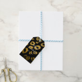 Étiquette de cadeau de fête chic à motif léopard o (Avec de laficelle)