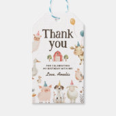 Étiquette de cadeau de fête d'anniversaire pour an (Devant)