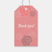 Étiquette de cadeau de fête d'anniversaire Rose Co (Dos)