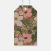 Étiquette de Cadeau de Fête de Mariage Florale Élé (Dos)